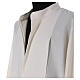 Deacon Alb with embroidered decoration twisted, white wool s4