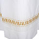 Alb with embroidered gold motif, white wool s3