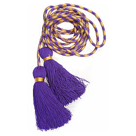 Alb cincture, purple and gold color