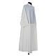 Simple Catholic Alb in 100% polyester, with zipper on front in ivory s3