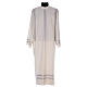 Aube liturgique ivoire double retors 55% polyester 45% laine s1