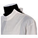 Clerical Alb in wool and polyester with double twisted yarn, woven in ivory color s3