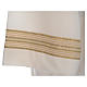 Alba marfil 55% pol. 45% lana doble cinta dorada s5