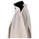 Clergy Alb with gigliuccio stitch zipper on shoulder in cotton polyester, ivory s5