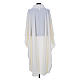 Ivory chasuble alb in polyester and wool s2