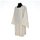 Ivory surplice in polyester with 4 pleats on front s2