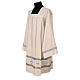 Ivory surplice in polyester and wool with gigliuccio hemstitch s3