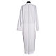 Monastic Alb with lace in 65% polyester 35% cotton, white s2