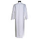 Priest alb in cotton and polyester, simple design s2