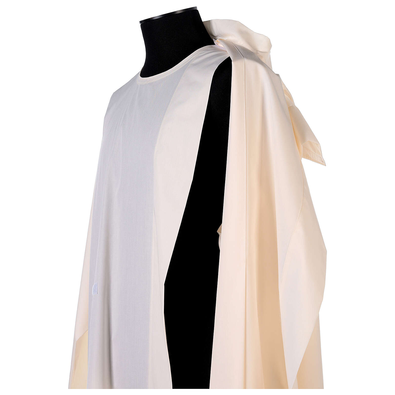 Liturgical alb with velcro | online sales on HOLYART.co.uk
