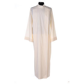 Albs: Front wrap alb in cotton blend Albs: Front wrap alb in cotton blend