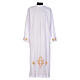 White alb, 65% polyester and 35% cotton, crosses and wheat s1