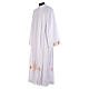 White alb, 65% polyester and 35% cotton, crosses and wheat s2