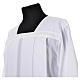 White Surplice 100% polyester lace partition 4 pleats s4