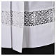 White Surplice 100% polyester lace partition 4 pleats s5