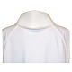 White alb in cotton polyester, flared with false hood s2