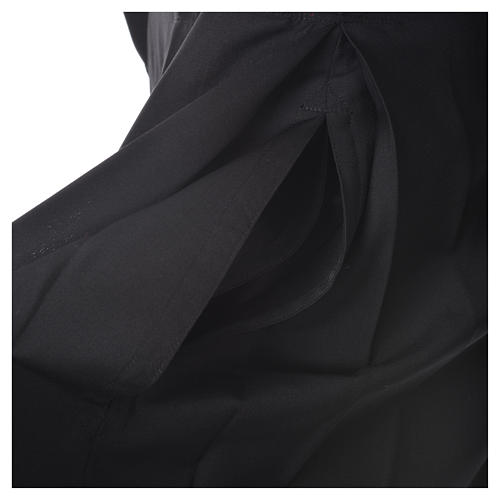 Black cassock in pure wool with covered buttons Gamma | online sales on ...