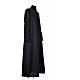 Black cassock in pure wool with covered buttons Gamma s9