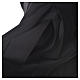 Black cassock in pure wool with covered buttons Gamma s10