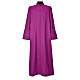 Purple cassock in pure wool with covered buttons Gamma s1