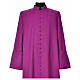 Purple cassock in pure wool with covered buttons Gamma s2