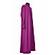 Purple cassock in pure wool with covered buttons Gamma s5