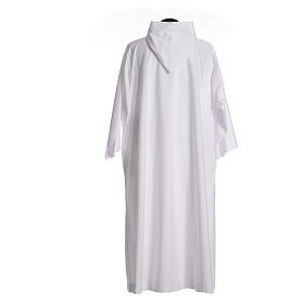 Liturgical alb with hood in cotton & polyester