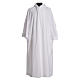 Liturgical alb with hood in cotton & polyester s1