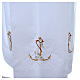Surplice in cotton and polyester with image of anchor and fish s6