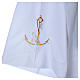 Surplice in cotton and polyester with image of anchor and fish s4