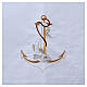 Surplice in cotton and polyester with image of anchor and fish s5