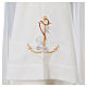 Surplice in wool and polyester with image of anchor and fish s4