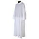 Surplice in cotton and polyester with hood white colour s2