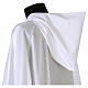 Surplice in cotton and polyester with hood white colour s3
