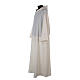 Surplice in wool and polyester with hood white colour s2