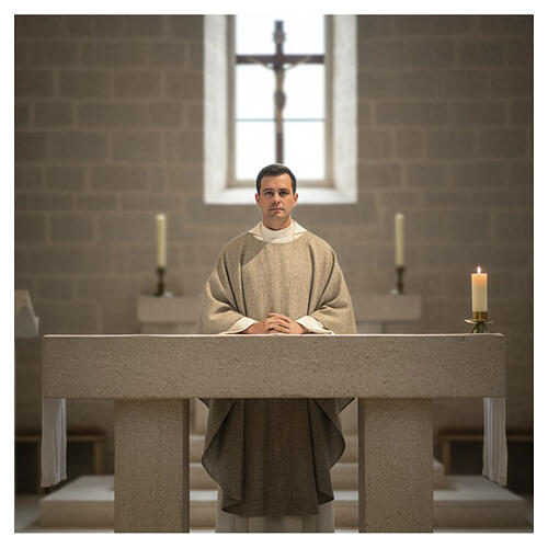 Casula franciscana mistura algodão e viscose 2