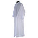 First Communion alb, flared with collar in mix cotton s2