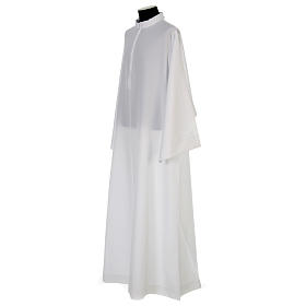 Liturgical alb, flared with collar 100% polyester