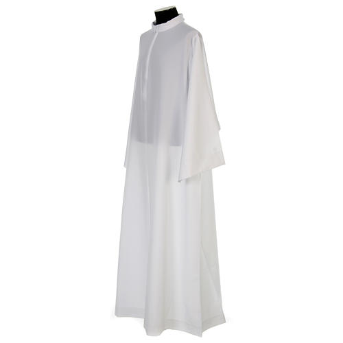 Liturgical alb, flared with collar 100% polyester 2