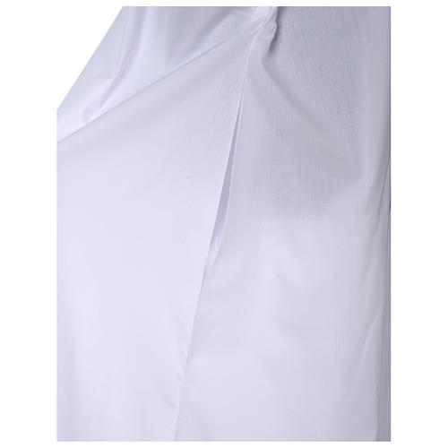 Ausgestellte Albe mit Raglanärmeln, weiß, Baumwoll-Polyester-Mischgewebe 3