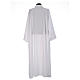 First Communion alb, flared with raglan sleeve in 100% polyester s3
