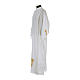 Monastic Alb in cotton blend with embroidered cross on hem and sleeves s2