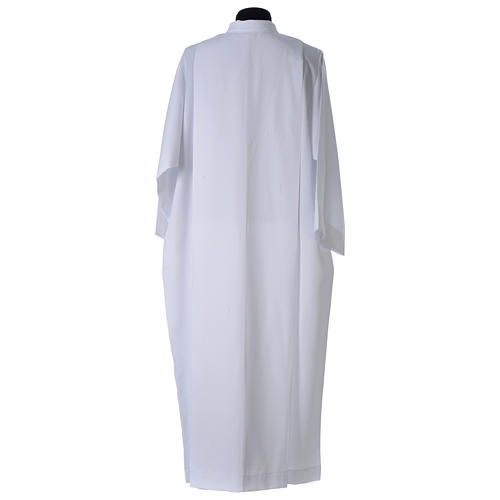 Clerical Alb with front zipper, 100% polyester 3