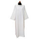 Priest Alb with raglan sleeve and fake hood in 100% polyester s1