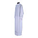 Deacon alb with Marian embroidery on back and front in cotton mix s2