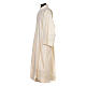 Surplice in polyester and cotton with organza embroidery 14 cm, ivory Gamma s2