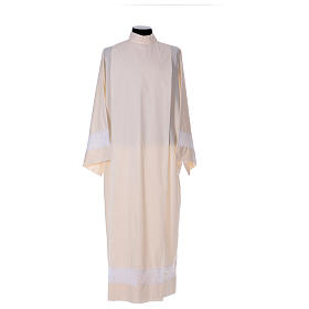 Priest Alb with partition in cotton blend