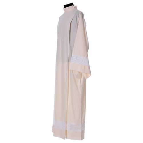 Priest Alb with partition in cotton blend 3