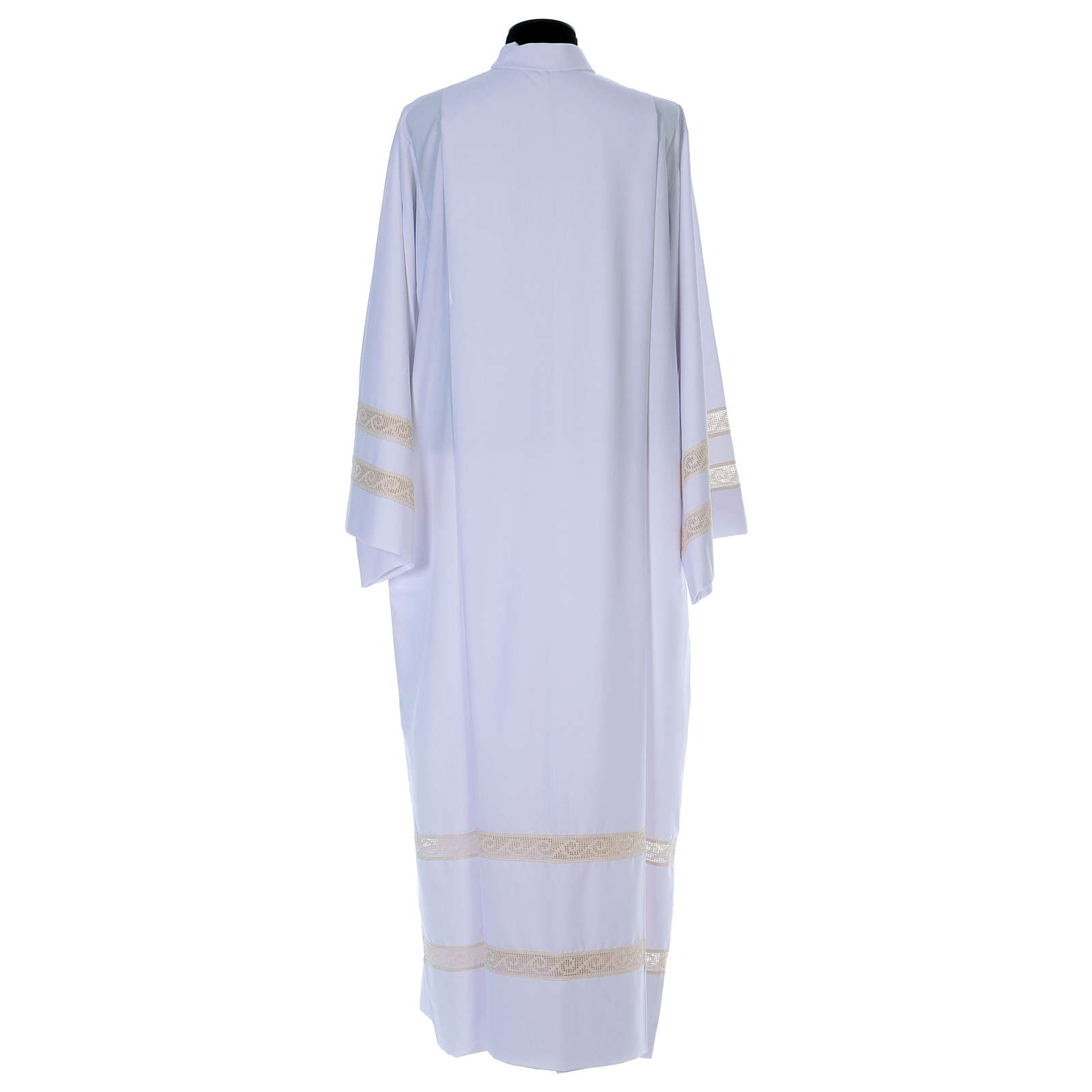 Catholic Alb with double partition and embroidered cross in | online ...