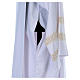 Catholic Alb with double partition and embroidered cross in Vatican canvas s4
